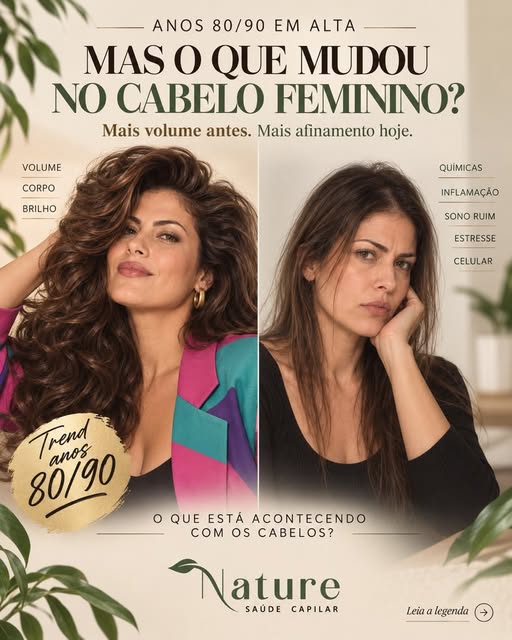 Seu cabelo mudou… e isso não acontece à toa.

Menos volume, mais afinamento, mais fragilidade.

Muit