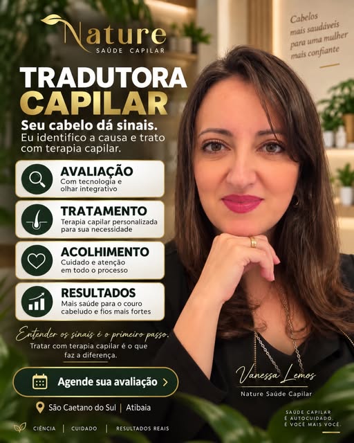 Seu cabelo está dando sinais e isso não se resolve apenas com produtos.

Queda, afinamento, fios fra