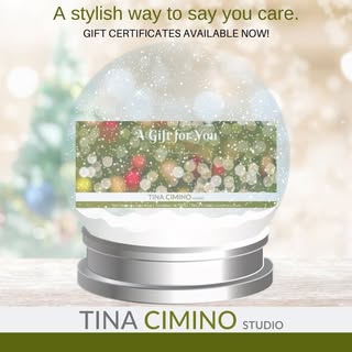 Gift Certificates are available! Please stop by the studio to pick up that perfect gift to spoil som