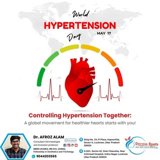 Together, we can reduce the risks of hypertension and prevent heart disease. World Hypertension Day 