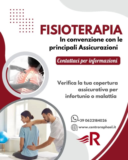 ℹ️Da Raphael la Fisioterapia è convenzionata con le principali Assicurazioni! 🛡

✔️Verifica la tua 