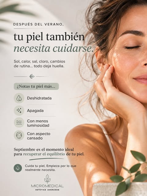 Después del verano, ¿qué necesita realmente tu piel?
Septiembre es un buen momento para recuperarla.