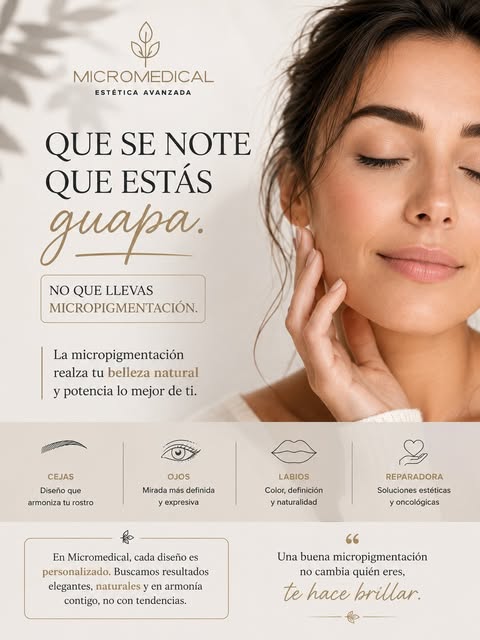 QUE SE NOTE QUE ESTÁS GUAPA❤️

La micropigmentación no tiene por qué significar unas cejas marcadas,