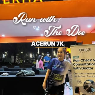 Jadi minggu lalu aku dapat kesempatan ikut event @acerun.id bareng2 sama tim @erha_hairclinic .

Kap