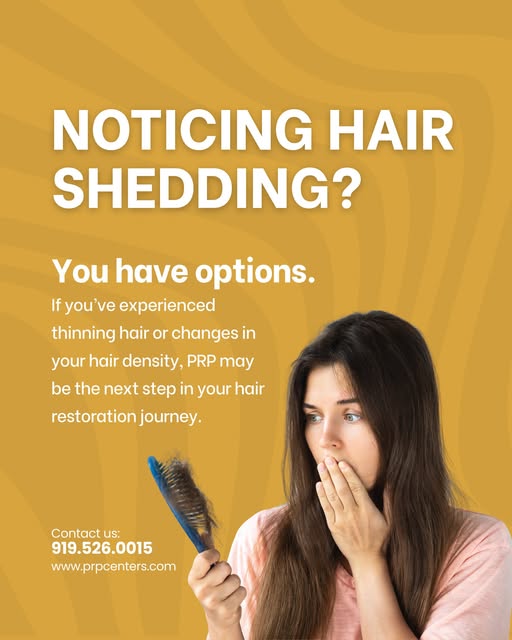 ✨ Could PRP be the next step in your hair restoration journey?

If you’ve noticed thinning hair or c