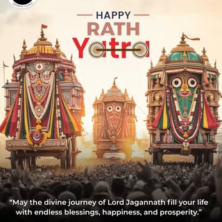 ✨ Let every step of the Rath Yatra remind us that life's greatest journeys are guided by faith, comp