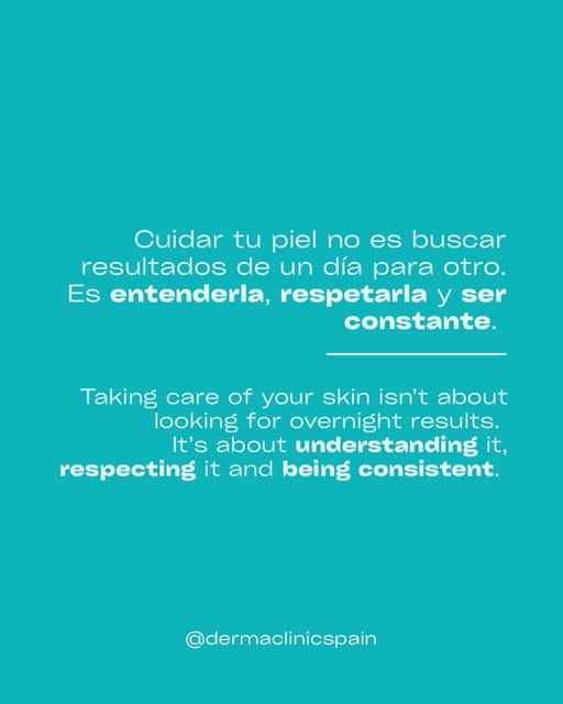 Cuidar tu piel no es buscar resultados de un día para otro. Es entenderla, respetarla y ser constant