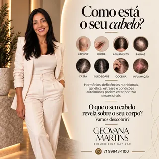 Você já parou para pensar que o seu cabelo pode estar contando uma história sobre a sua saúde?

Qued
