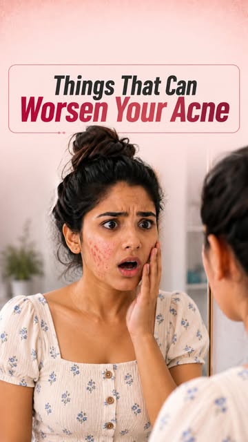7 Things That Can Worsen Your Acne 🚨

Acne isn’t always about what you put on your skin. Some every