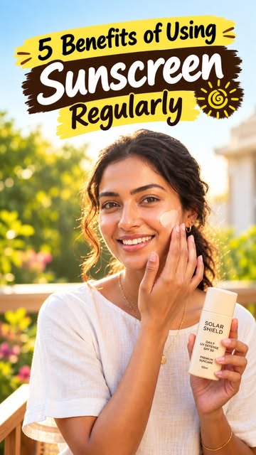 ☀️ 5 Benefits of Using Sunscreen Regularly! 🧴✨

Sunscreen isn’t just for beach days — it’s an essen