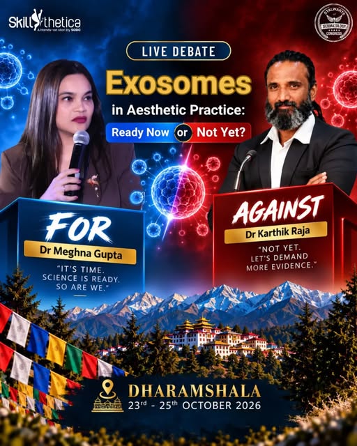 ⚡ EXOSOMES: PROMISE OR PROOF?

The conversation around exosomes in aesthetics is getting louder.
But