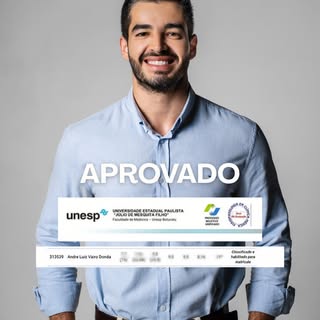 Parabéns, Dr. André Donda, pela aprovação no doutorado pela UNESP.

Uma conquista que reflete dedica