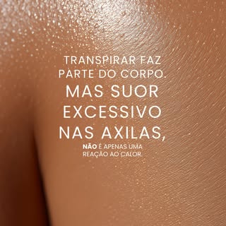Transpirar é uma função natural do corpo.
Mas quando o suor nas axilas é excessivo e começa a gerar 