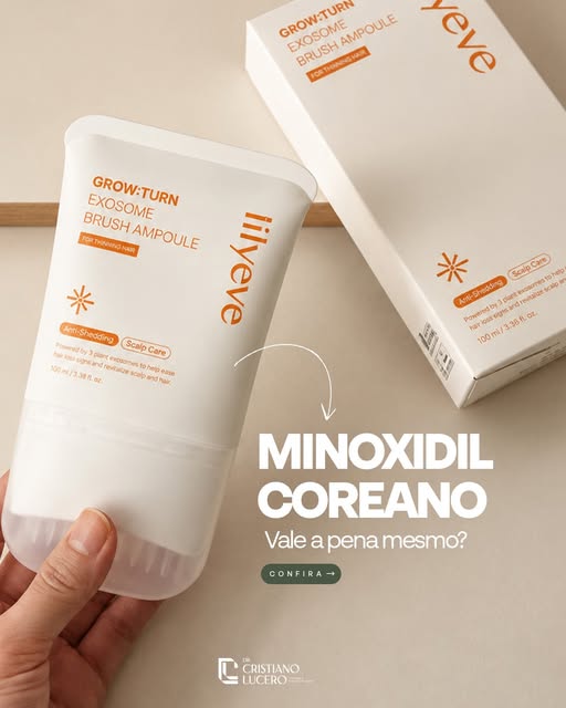 Chamaram de Minoxidil Coreano, o produto viralizou e rapidamente começou a aparecer acompanhado de p
