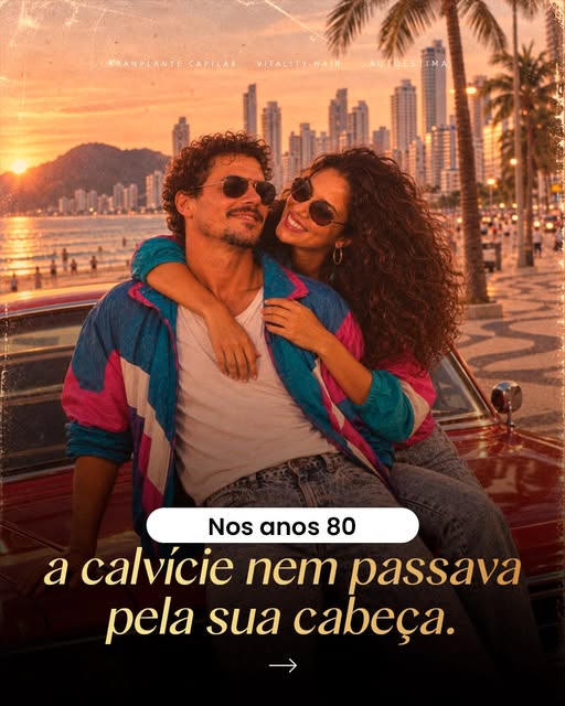 Nos anos 80, a calvície talvez nem passasse pela sua cabeça.

Mas o tempo passou. O cabelo mudou. E,