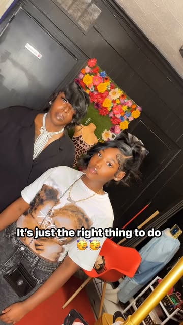 I love the fact that she ball on herself and her mini me! 🧑🏽‍🩰💪🏾💇🏽‍♀️
