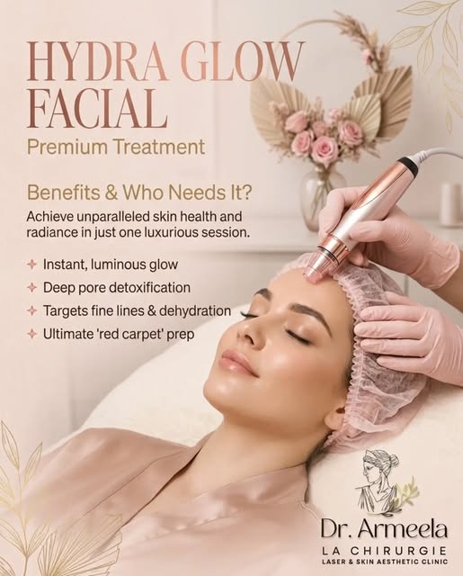 ✨ Glow like never before.

The Hydra Glow Facial delivers unparalleled skin health and radiance in j