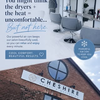 Too hot for a salon? ☀️🥵

Not ours! 😍

Our air con keeps the salon nice and cool, so you can relax
