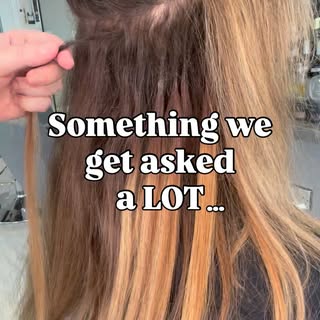 Here’s me doing a hair extension removal. Taking my time, bond by bond. Something I get asked all th