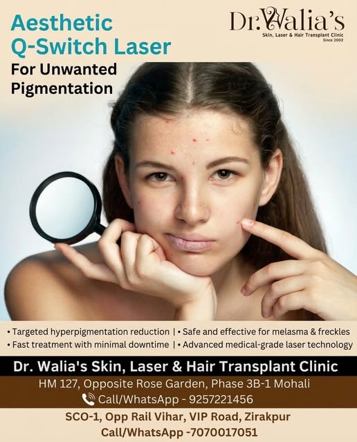 ✨ Shatter dark spots and reveal an amazingly clear, luminous complexion! ⚡️🎯

Q-Switch Laser Treatm