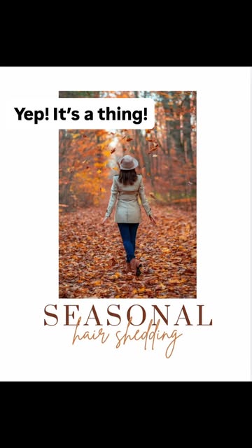 🍂 Noticing a little extra hair in your brush lately? You’re not alone!

Seasonal hair shedding is a