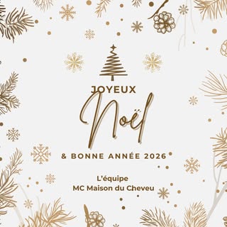✨ Joyeux Noël & Meilleurs vœux pour 2026 ✨

Toute l’équipe de la Maison du Cheveu tient à vous souha