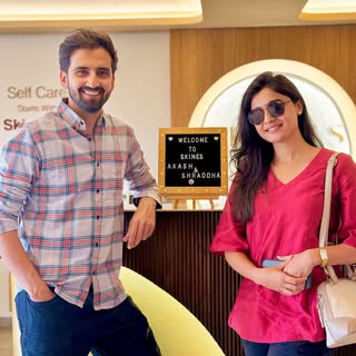 …

What an incredible surprise to have our childhood friends, the stunning couple @shraddhadangar_of