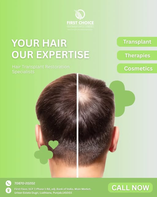 Hair fall, thinning, or a receding hairline? Don’t ignore the signs.

At FCHTC – First Choice Hair T