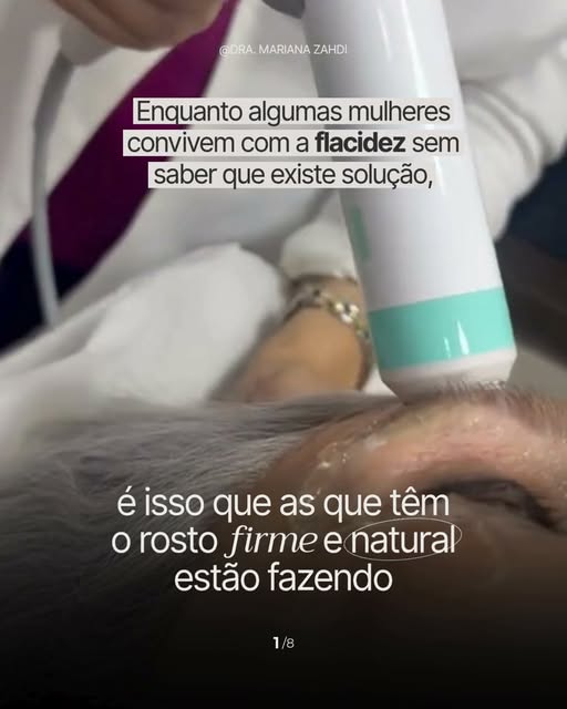 Tem um tipo de resultado que admiramos. Rosto firme, contorno definido, aparência descansada, e que 