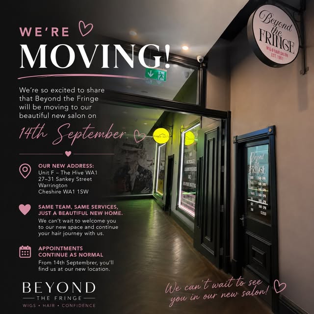 ✨ A NEW CHAPTER FOR BEYOND THE FRINGE ✨

After so many wonderful years at our current salon, we’re s