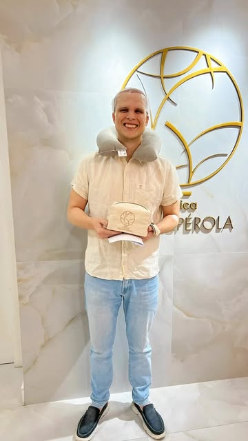 Após o transplante capilar, Thiago vive uma nova fase: mais confiante, satisfeito e feliz com a próp