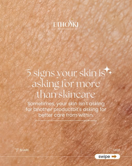 Your skin may be telling you it needs more than another product. ✨#ethoski #skincareroutine #explore