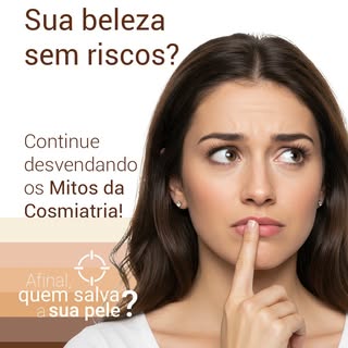 Desmistifique a cosmiatria com a SBCD!
Não deixe que informações falsas coloquem sua saúde em perigo