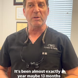 ✨My patient stopped by today for his 1 year follow up. I couldn’t be happier and so is he, FANTASTIC