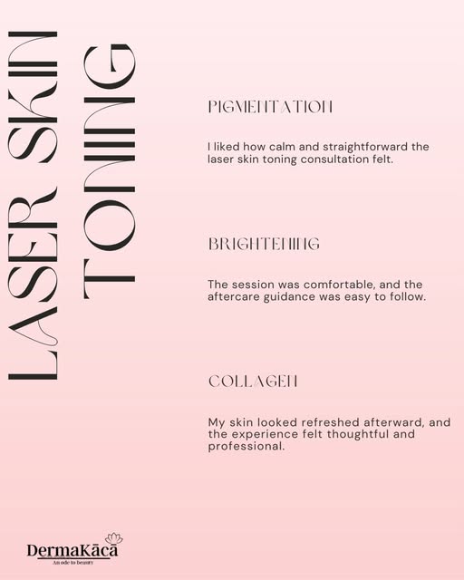 ✨ Dull skin? Uneven tone? Pigmentation making your skin look tired?

Laser Skin Toning is a gentle, 