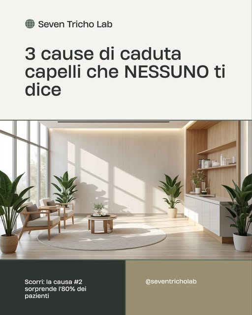 3 cause di caduta capelli che nessuno ti dice 🔍

Non tutte le cadute di capelli sono uguali. Da Sev