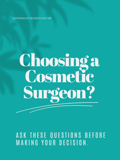Choosing to have cosmetic surgery is a big decision, and choosing your surgeon and surgical facility