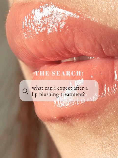 Wondering what to expect after a lip blushing treatment? It's normal for your lips to appear brighte