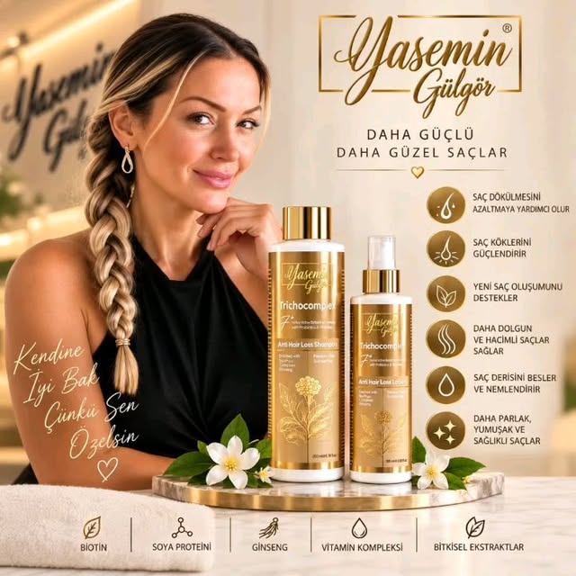PEKİ NEDEN TRICHOCOMPLEX 7+? ✨
💛 Çünkü saç bakımını tek bir içeriğe bırakmaz.
🌿 Ginseng & Botanik 