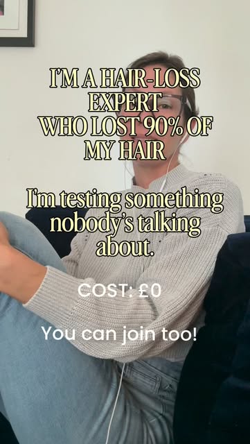 COMMENT IN 👇 if you want to see what happens when we tackle hair loss from the inside out, without 