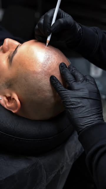 Hairline mapped. Density built. Confidence restored. #ScalpMicropigmentation #HairLoss #HairRestorat