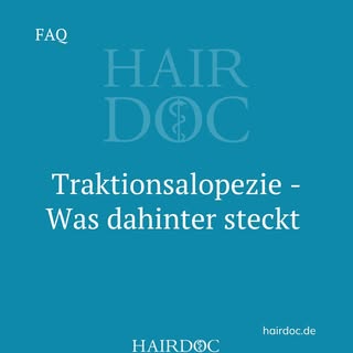 Traktionsalopezie entsteht durch häufigen, meist dauerhaften Zug an den Haarfollikeln, z. B. durch e