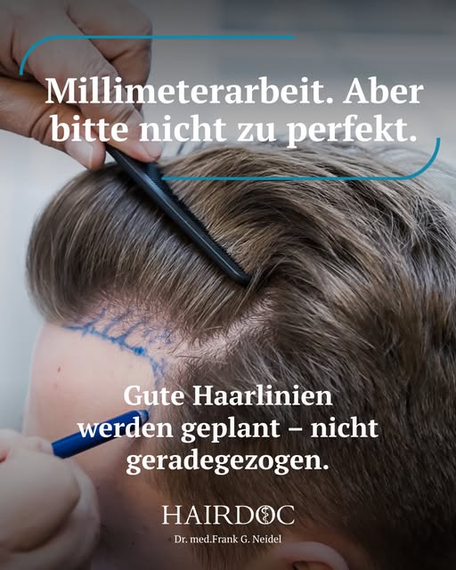 Perfekt gerade? Bitte nicht.

Bei einer Haartransplantation klingt eine gleichmäßige, symmetrische H