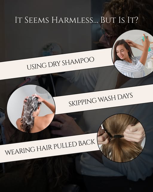 It seems harmless, but this could be one of the things slowly contributing to thinner hair.

Sometim
