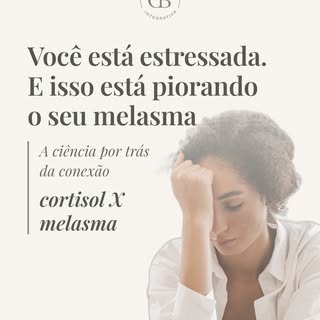 📍Repara numa coisa: o melasma resistente muitas vezes não muda porque o problema não é só na pele. 