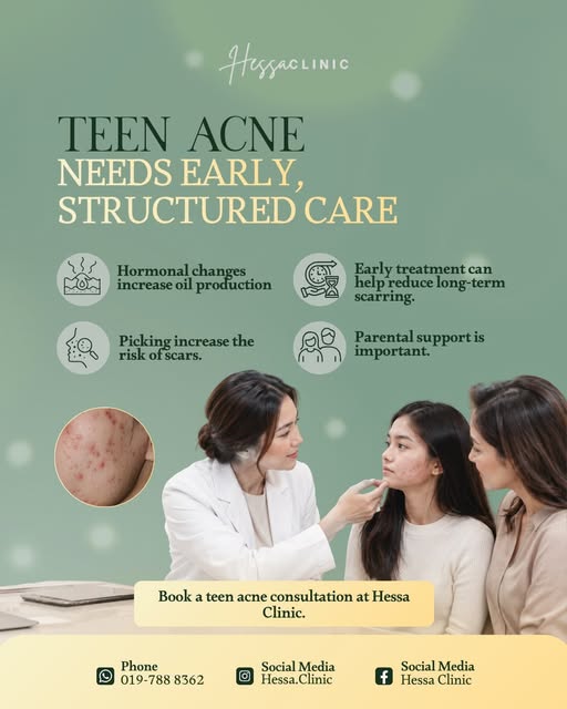 Teen acne is more than just a phase. 💚

Hormonal changes can increase oil production, leading to mo