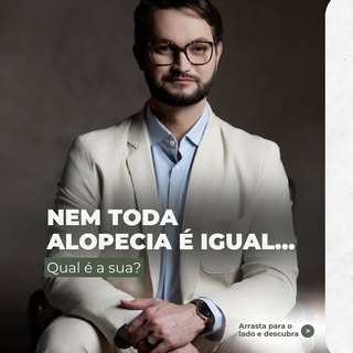 Queda de cabelo nem sempre é igual!
Existem diferentes tipos de alopecia, cada uma com causas e cara