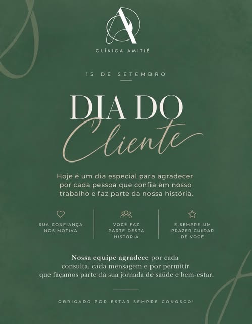 Hoje é dia de celebrar quem faz parte da nossa história!

Neste Dia do Cliente, queremos agradecer a