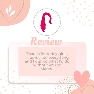 A lovely email received from one of our regular clients today 💖 Thank you Manda, we really apprecia