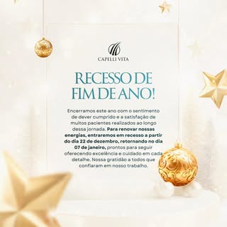 Encerramos este ano com gratidão e a certeza de dever cumprido. ✨
Foram muitos pacientes realizados,